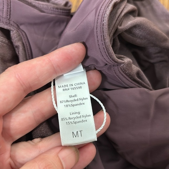 Andie The Nadi One Piece LT Swimsuit Licorice Purple size M Long torso NWOT - Picture 9 of 9